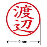 認印 プラス ネームキューブ 渡辺 ブルー 浸透印 62069 1個（直送品）