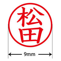 認印 プラス ネームキューブ 松田 ブラック 浸透印 58559 1個（直送品）