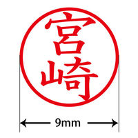 認印 プラス ネームキューブ 宮崎 ブルー 浸透印 61840 1個（直送品）