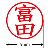 認印 プラス ネームキューブ 富田 ブラック 浸透印 58481 1個（直送品）