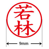 認印 プラス ネームキューブ 若林 ブルー 浸透印 62064 1個（直送品）