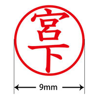 認印 プラス ネームキューブ 宮下 ピンク 浸透印 61085 1個（直送品）