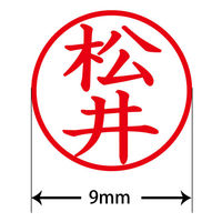 認印 プラス ネームキューブ 松井 ブルー 浸透印 61772 1個（直送品）
