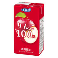エルビー りんご100％ジュース 125ml 1セット(48本)  紙パック