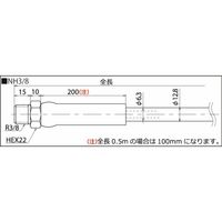 理研機器 リケン コウアツホース NH3/8-10VCW 1個（直送品）