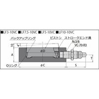 理研機器 リケン ユアツシリンダ LF10-10S 1個（直送品）