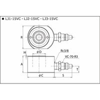 理研機器 リケン ユアツシリンダ LJ20-15VC 1個（直送品）