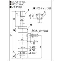 理研機器 リケン ユアツシリンダ MSP05-150VC 1個（直送品）