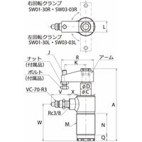 理研機器 リケン ユアツシリンダ SW01-30R-NC 1個（直送品）
