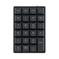 ナカバヤシ ワイヤレステンキー ロングストローク ブラック TEN24G04BK 1個