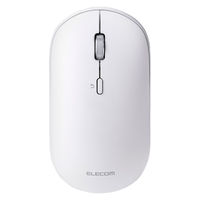 エレコム ワイヤレスマウス Bluetooth 無線(USB)両対応 薄型 静音 白 M-TM25MBMSAWH 1個