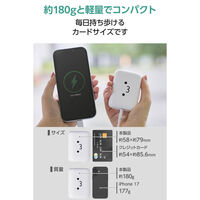 エレコム モバイルバッテリー 10000mAh 小型 軽量 15W 残量表示 USBーC EC-C64LWF 1個