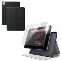 エレコム 13インチiPad Air(M4/M3/M2) ガラスフィルム付 衝撃吸収ケース TB-A26XSASTBK 1個