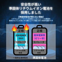 準固体モバイル電池　SemiーSolid Power Bank 10000mAh MSー8 1個 Ecore