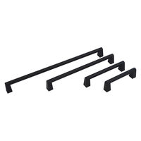 清水 アルミパイプ取手 300mm 黒 SH-APT300K 1セット(1個×10)（直送品）