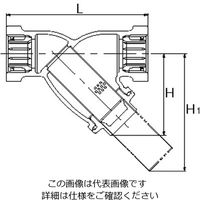 エスコ Rc 1/2” Y形ストレーナー(給水用/青銅製) EA465AR-4 1個（直送品）