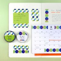 ワールドクラフト キラキラマスキングテープ Geometric 15mm幅 4柄セット アソート KRMT15-Geometric 1セット（直送品）