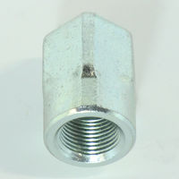 マルエム産業 高圧 鋼製 ネジ継手 メスエルボ(Rc)3価クロメート処理品 1/4 LBM 1/4-10 1包(10個入)（直送品）