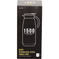 パール金属 卓上ポット 1.5L 保温 保冷 エコット テーブルポット ステンレス製 313194 1個