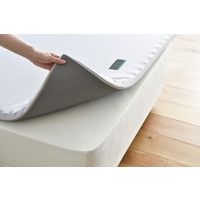 西川 西川カラダがよろこぶ 寝ごこちを ラクラ　SU01S　シングル　高反発凸凹日本製ウレタン　マットレスパッド シルバー 2460-10607 1個（直送品）