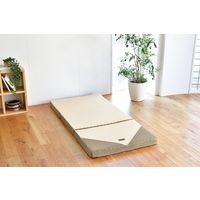 西川 西川カラダがよろこぶ 寝ごこちを ラクラ三折り シングル 高反発凸凹日本製ウレタン マットレス 2460-10508 1個