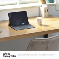 B.Bファニシング メラミンダイニングテーブル 幅1500×奥行800×高さ720mm ブラウン ONDT-0056BRN 1台（直送品）