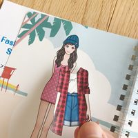 コクヨ WORK×CREATEシリーズ ファッションコーデブック2 シールブック KE-WC63 1冊