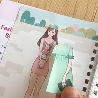 コクヨ WORK×CREATEシリーズ ファッションコーデブック1 シールブック KE-WC62 1冊