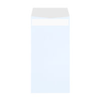 ムトウユニパック 透けないカラー封筒 長3 シークレット99  スカイ 〒枠なし テープ付 1袋（100枚入）