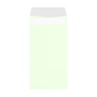 ムトウユニパック 透けないカラー封筒 長3 シークレット99  ウグイス 〒枠なし テープ付 1袋（100枚入）