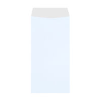 ムトウユニパック 透けないカラー封筒 長3 シークレット99  スカイ 〒枠なし 1セット（1000枚：100枚入×10袋）