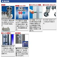 【車上渡し】ゲート工業 アルミクロスゲート Lタイプ 高さ1.4m×間口2.7m 片開き ALS-27 1基（直送品）
