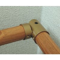 OMSORG(オムソリ) オムソリPRO手すり3565シリーズ  丸棒(自在)コーナー金具 35 ゴールド KM35JB-G 1個（直送品）