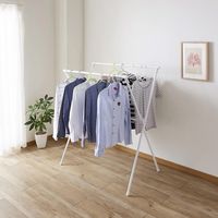 平安伸銅工業HEIAN SHINDO X型伸縮室内物干し SMW-2 4台（直送品）