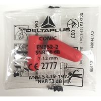 セーフラン安全用品 CONIC200耳栓(PUフィットタイプ) D0032 1箱(200ペア)