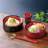 福井クラフト PBT樹脂箸 泉麺箸 漆調朱 23cm 1袋（5膳入）