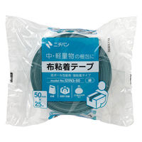 【ガムテープ】 布粘着テープ 緑 幅50mm×長さ25m 121N3ー50 ニチバン 1巻（わけあり品）