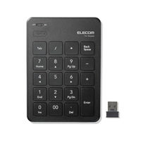 テンキー ワイヤレス 薄型 [Tab]キー・[00]キー パンタグラフ ブラック TK-TDP019BK エレコム 1個（わけあり品）