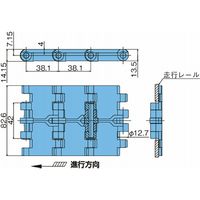椿本チエイン (株)椿本チエイン プラトップチェーン TTPH形 TTPH826PーALFーL 1セット(2L)（直送品）