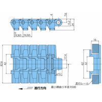 椿本チエイン (株)椿本チエイン プラトップチェーン TPUM形 TPUM826ーTーL 1セット(2L)（直送品）
