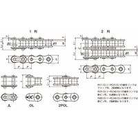 椿本チエイン (株)椿本チエイン ステンレスドライブチェーン(SS仕様) RS40ーSSー1ーRPーL 1セット(3L)（直送品）