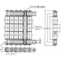 椿本チエイン (株)椿本チエイン プラローラテーブル RT形 RT508ーSSーL 1セット(3L)（直送品）