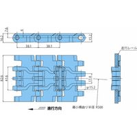 椿本チエイン (株)椿本チエイン プラトップチェーン TTUPH形 TTUPH826ーALFーL 1セット(2L)（直送品）