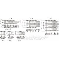 椿本チエイン (株)椿本チエイン BSローラチェーン(ISO606規格品・Bシリーズ) RS32Bー3ーRPーL 1セット(3L)（直送品）