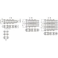 椿本チエイン (株)椿本チエイン スーパHチェーン RS100ーSUPHー3ーRPーL 1セット(3L)（直送品）