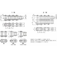 椿本チエイン (株)椿本チエイン ラムダチェーン RS40ーLMDSー2ーRPーL 1セット(3L)（直送品）