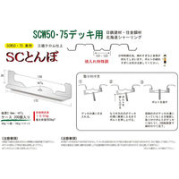 サワタ SCとんぼ(200個入)デッキプレート JFE Cデッキ用 1100100020178 1ケース(200個入)（直送品）