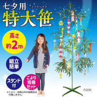 アーテック 七夕特大笹 2m こより短冊セット 75810 1包（直送品）