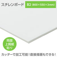 アーテック スチレンボード(両面紙貼) B2 800×550×3mm 53055 1個（直送品）