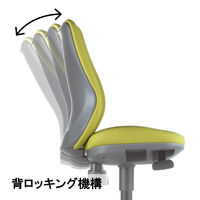 アイコ(AICO) オフィスチェア ミドルバック 可動肘付 防汚性布張り仕様 OA-3135AJ(FG3)AGR 1脚（直送品）